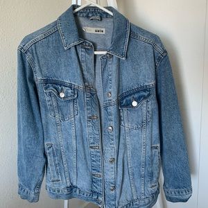 Topshop Petite Oversized Denim Jacket